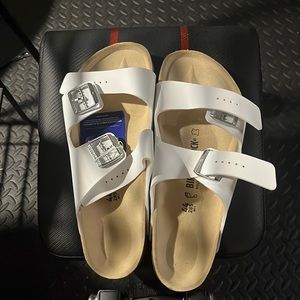 White men’s Birkenstock